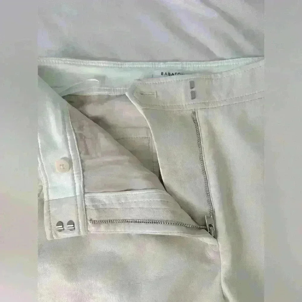 Babaton Aritzia Vegan Leather Command Cropped Pant Size 4 - Picture 3 of 12